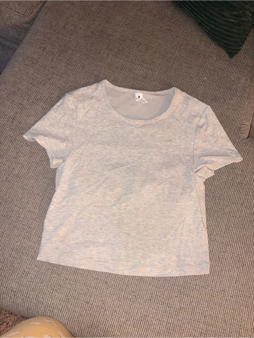Yogalicious Light Gray Short Sleeve Tee